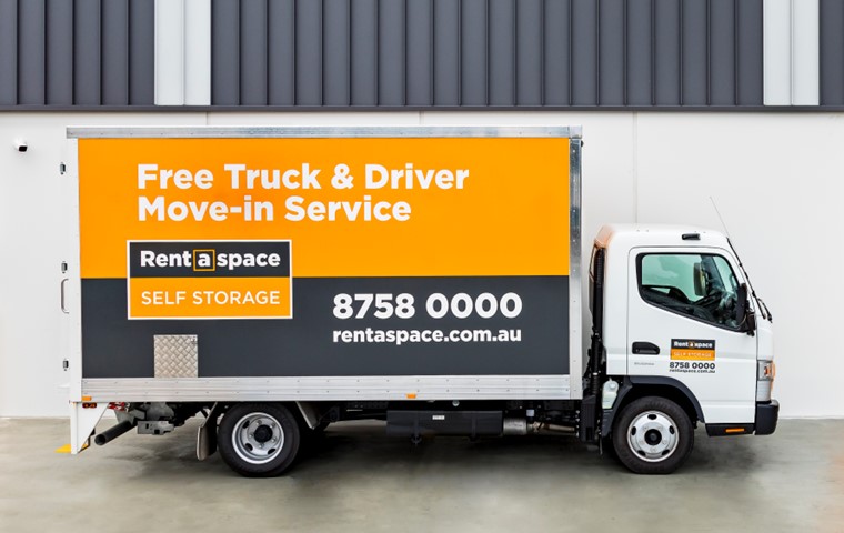 Complimentary storage move in service at Rent a Space